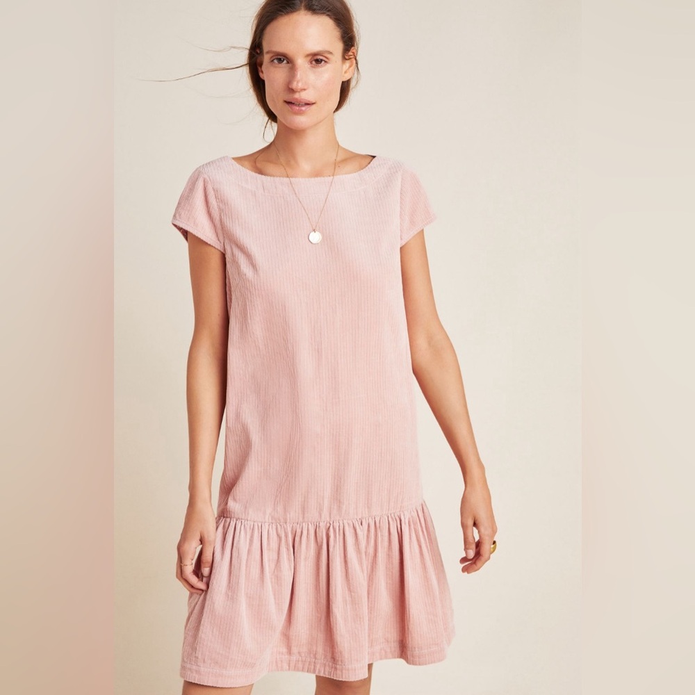 NWOT • Anthropologie MAEVE Powder Pink Dress Size 4